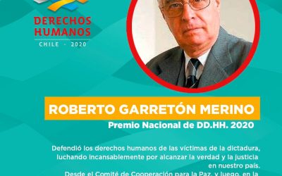 Roberto Garretón obtiene Premio Nacional de DD.HH. 2020
