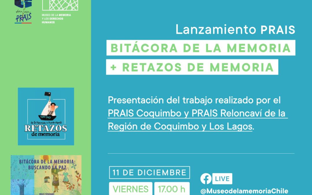 Presentación libros BITÁCORA DE LA MEMORIA / RETAZOS DE MEMORIA Prais