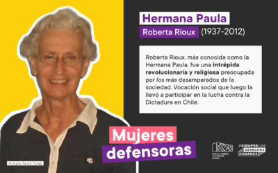 #MujeresDefensoras: HERMANA PAULA (1937-2012)