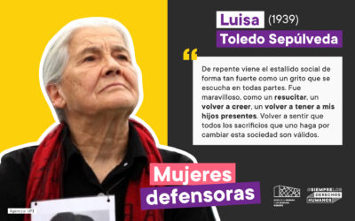 #MujeresDefensoras: Luisa Toledo (1939)